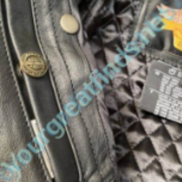 Genuine Harley-Davidson Black Leather Fringed Jacket Womens' Medium - Picture 9 of 10